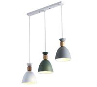 LQZCXMF Nordic Macaron Pendant Light Wood Accent,Decoration Lighting Fixtures Creative Personality Ceiling Chandelier Industrial Pendant Bedside Lamp for Kitchen Island Dining Room Table