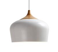 LQZCXMF Wood Grain Dome Lantern Chandelier Industrial Hanging Ceiling Lighting Bedroom Single Headlight Pendant Light for Kitchen Island, Adjustable 120 Cm Matte Metal Corridor Decorative Lighting