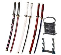 LQZJG 3-Piece Anime Cosplay Sword Set - Roronoa Zoro Swords: Shusui, Wado Ichimonji, Sandai Kitetsu - 103cm/40 inches