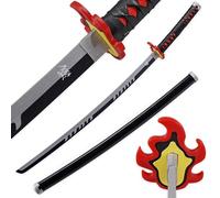 LQZJG Anime Bamboo Cosplay Sword, Kamado Tanjirou Vulcan Edition Katana, 103 cm / 40 Inches