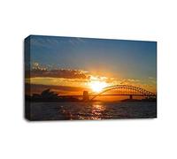 LR Australia Sydney Wall Art Picture - Landscape Framed Canvas Print | Ready to Hang | Modern Wall Art for Living Room, Bedroom & Office