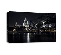 LR London Saint Pauls Cathedral Wall Art Picture City Big Ben Framed Canvas Print Ready to Hang