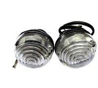 LR Series & Defender Front Side Lights + Bulbs RTC5012 x 2 Allmakes Includes Stainless Steel Replacement Lens Screws, Early Type Fixed Wires