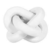 LR Wood Chain Link Decor 3 Link Wood Knot Decor White/Black Wood Knot Art Decorative Wooden Links Knots Rustic Wood Chain Link Decor for Living Room Bedroom Office Decorations 12x12x12cm PQUANYUAN