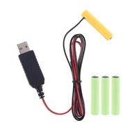 Lr03 Aaa Battery Eliminator Usb Power Supply Cable Replace 1 To 4pcs Aaa Battery For Electric Toy Flashlight Clock Led