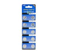LR43 AG12 D386 LR1142 D301 186 SR43 1.5 V Pack of 10 Button Outon Batteries