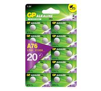 LR44 20 Pack of GP Batteries LR44 Button cell batteries Also known as AG13 / A76 suitable for Toys Calculators/Tv Remotes/Watches