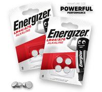 Energizer Button Cell Batteries LR44 1.5V Alkaline 4 Pieces