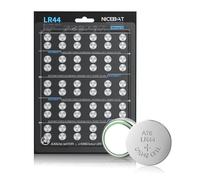 LR44 Batteries 60 Pack, AG13 L1154F 357 303 SR44 A76 Premium Alkaline 1.5V Button Coin Cell Battery