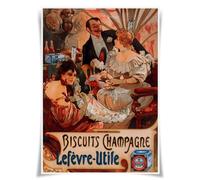 Lrajan&Daucus Alphonse Mucha Art Nouveau Poster - A3 Fabric Wall Art Print, Floral Vintage Home Decor for Art Lovers & Gallery Displays (#06)