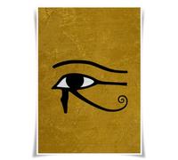 Lrajan&Daucus Ancient Egyptian Gods & Symbols Poster Collection - A3 Retro Fabric Wall Art Prints, Pharaoh-Inspired Mythology Decor for Home (#16 Eye of Horus)