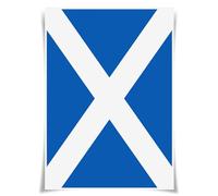 Lrajan&Daucus British Heraldry A3 Poster Series of Medieval Coats of Arms Middle Ages Symbols Fabric Prints (St Andrew's Cross)