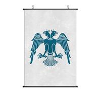 Lrajan&Daucus Medieval Coat of Arms Scroll Wall Art Poster - Middle Ages Flag 75x50cm Premium Cloth Banner with Free Hooks (Seljuk Empire)