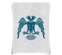 Lrajan&Daucus Medieval Heraldry Collection - Coat of Arms Banner Posters A3 Fabric Prints, Vintage Kingdom & Knightly Wall Art for History Enthusiasts (Seljuk Empire)