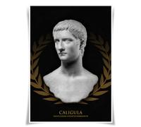 Lrajan&Daucus Roman Emperor Bust Portrait Collection - Ancient Rome Imperator A3 Fabric Posters Wall Art Home Decor (03 Caligula)