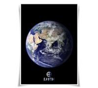 Lrajan&Daucus Solar System Explorer Posters - Vibrant Planet & Sun A3 Fabric Prints, Space Wall Art for Home & Classroom (Earth)