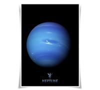 Lrajan&Daucus Solar System Explorer Posters - Vibrant Planet & Sun A3 Fabric Prints, Space Wall Art for Home & Classroom (Neptune)