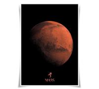 Lrajan&Daucus Solar System Explorer Posters - Vibrant Planet & Sun A3 Fabric Prints, Space Wall Art for Home & Classroom (Mars)