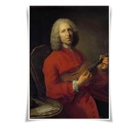 Lrajan&Daucus Top 100 Classical Composers Portrait Posters - A3 Premium Fabric Prints for Music Lovers, Educators & Home Studio Decor (56 Jean-Phillippe Rameau)