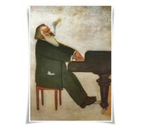 Lrajan&Daucus Top 100 Classical Composers Portrait Posters - A3 Premium Fabric Prints for Music Lovers, Educators & Home Studio Decor (06 Johannes B.)