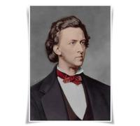 Lrajan&Daucus Top 100 Classical Composers Portrait Posters - A3 Premium Fabric Prints for Music Lovers, Educators & Home Studio Decor (05 F. Chopin)