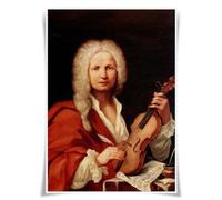 Lrajan&Daucus Top 100 Classical Composers Portrait Posters - A3 Premium Fabric Prints for Music Lovers, Educators & Home Studio Decor (11 Antonio Vivaldi)