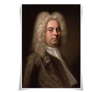 Lrajan&Daucus Top 100 Classical Composers Portrait Posters - A3 Premium Fabric Prints for Music Lovers, Educators & Home Studio Decor (10 George Frideric Handel)