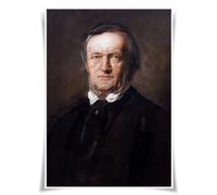 Lrajan&Daucus Top 100 Classical Composers Portrait Posters - A3 Premium Fabric Prints for Music Lovers, Educators & Home Studio Decor (07 Richard W.)