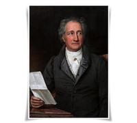 Lrajan&Daucus Top 100 Literary Figures Portrait Poster - Globally Famous Writer A3 Fabric Prints Wall Art Decor (#10 Johann Wolfgang von Goethe)