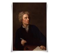 Lrajan&Daucus Top 100 Literary Figures Portrait Poster - Globally Famous Writer A3 Fabric Prints Wall Art Decor (#49 Alexander Pope)
