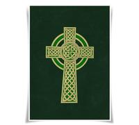Lrajan&Daucus Traditional Celtic Symbols Poster - Celtic Culture Totem A3 Fabric Prints Wall Art Home Decor (Celtic Cross)