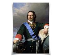 Lrajan&Daucus World-Famous Ancient Rulers Portrait Poster Collection - A3 Premium Prints for History Buffs, Classroom & Home Decor (Peter the Great)