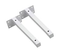 LRBBH Floating Shelf Bracket, Invisible Hidden Heavy Duty Shelves Support Wall Mounted for Bookshelves Display Racks CD Racks Sturdy/White / 200mm