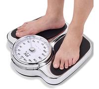 LRBBH Mechanical Bathroom Scales, Abs Plastic Cold-Rolled Steel High Accuracy Digital Body Weight Scale, Retro Classic Design, Without Batteries