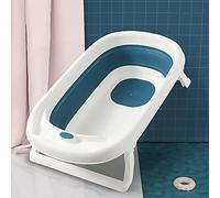 LRBBH Portable Infant Shower Basin, Foldable Newborn Bath Tub for Children 0-7 Year Old, Sturdy Non Slip Easy to Store,2