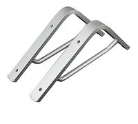 LRBBH Shelf Bracket,Wall Mounted Aluminum Alloy Floating Board Shelf Flower Stand Bracket, Strong Load-Bearing/Silver / 14inch