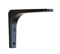 LRBBH Shelf Brackets, 2PcsThickened Iron Casting Angle Shelving Support Heavy Duty, L Bracket for Bookshelves,Load Bearing30 Kg / 66 Lbs/Black / 75x75mm