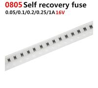 LREDONM 100pcs 0805 1206 1812 Automatic recovery fuse 50MA 0.1A 0.2A 500MA 0.75A 1.1A SMD(Dark Grey)