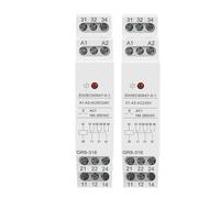 LREDONM 1pcs GR8-316 Switch Relay 16A 3SPDT 12VDC 24VDC 230VAC (GR8-316-AC230V) - Manual - DIN Rail Mount - Stainless Steel Contacts - Normally Open
