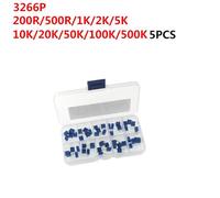 LREDONM 5pcs Glass Fuses 5x20mm 6x30mm Fuse vh3.96 xh2.54 capacitor potentiometer Glass 3006P 3296W 3362P ceramic Tube(3362P potentiometer)