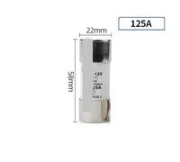LREDONM RO17 22 * 58MM Fuse And Base NRT28-125 1P 2P 80A 100A 125A Rail Type Ceramic Fuse RT29 RT29-125(RT29-125 125A,1pc)