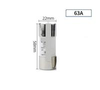 LREDONM RO17 22 * 58MM Fuse And Base NRT28-125 1P 2P 80A 100A 125A Rail Type Ceramic Fuse RT29 RT29-125(RT29-125 63A,1pc)