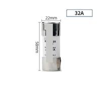 LREDONM RO17 22 * 58MM Fuse And Base NRT28-125 1P 2P 80A 100A 125A Rail Type Ceramic Fuse RT29 RT29-125(RT29-125 32A,1pc)