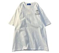 LREUIP Gothic Oversized Printed T-Shirt Harajuku Street Trend Men and Women's Personality Loose Print Punk Short Sleeve, Write, Medium