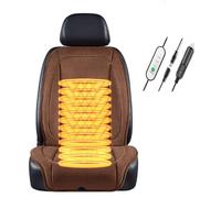 LRF-yxkj Super warm and comfortable professional, , Non-Slip Easy Install Winter Driving Kit, heated car seat cover,Brown-Singleseat