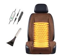 LRF-yxkj Warm Adult Car Booster Seat for Driver Comes with snow shovel and steering wheel cover It Is the Warmest Gift for Drivers in Winter,Brown-Singleseat