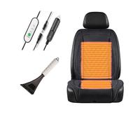 LRF-yxkj Warm Car Seat Pad Comes with snow shovel and steering wheel cover It Is the Warmest Gift for Drivers in Winter,Black-Singleseat