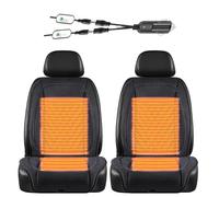 LRF-yxkj Warm Driver Seat Cushion Comes with snow shovel and steering wheel cover It Is the Warmest Gift for Drivers in Winter,Black-twoseats