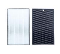 LRFDRESS FZ-F50HFE/U FZ-F50DFE Air Purifier Replacement Filter Set Compatible with Sharp FPK50UW FP-K50UFP-J40 FP-JM40 FP-G50 FP-GM50 Air Purifiers, Part FZ-K50HFU FZ-K50DFU,H13 HEPA/Carbon Filter