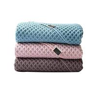LRFVADW Bath Towel Premium Large Bath Sheet ，Natural Cotton Waffle Weave - Generous Size， Lightweight Ultra Absorbent Quick Drying Fade Resistant ，Cotton Towel for Adults 70x140cm ，(White)